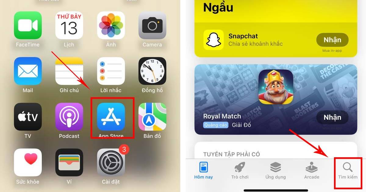 Tìm kiếm Momo trên App Store