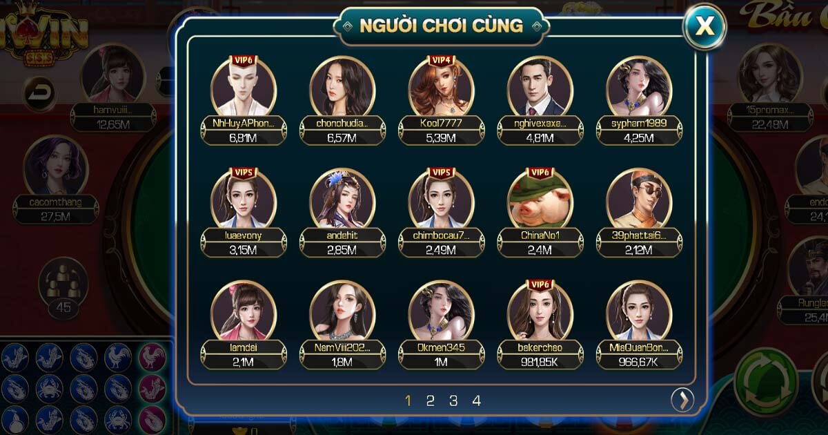 Người chơi trong game Bầu Cua iWin có phải là hệ thống không?